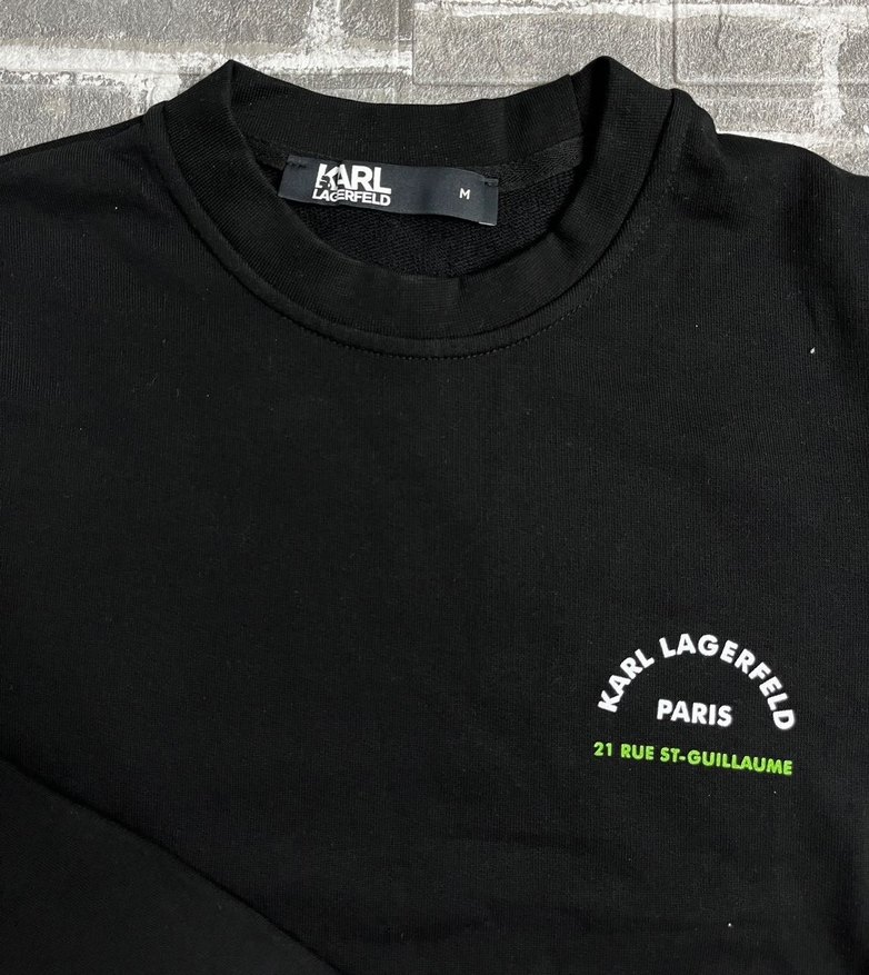 Karl Lagerfeld Siyah Erkek Sweatshirt - Görsel 4