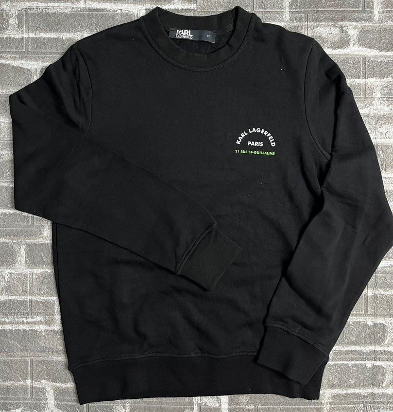 Karl Lagerfeld Siyah Erkek Sweatshirt - Görsel 3