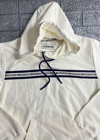 Bikkembergs Kapüşonlu Beyaz Sweatshirt - Görsel 3
