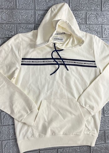 Bikkembergs Kapüşonlu Beyaz Sweatshirt - Görsel 2