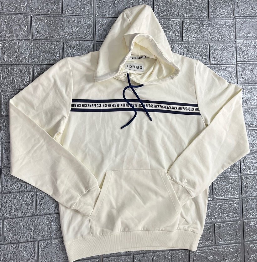 Bikkembergs Kapüşonlu Beyaz Sweatshirt - Görsel 2