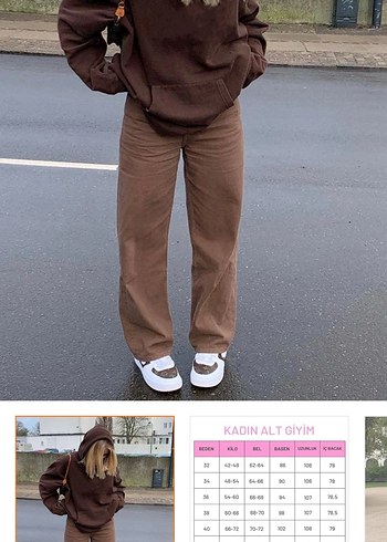 Madmext Düğmeli Kahverengi Süet Kadın Pantolon - Görsel 5