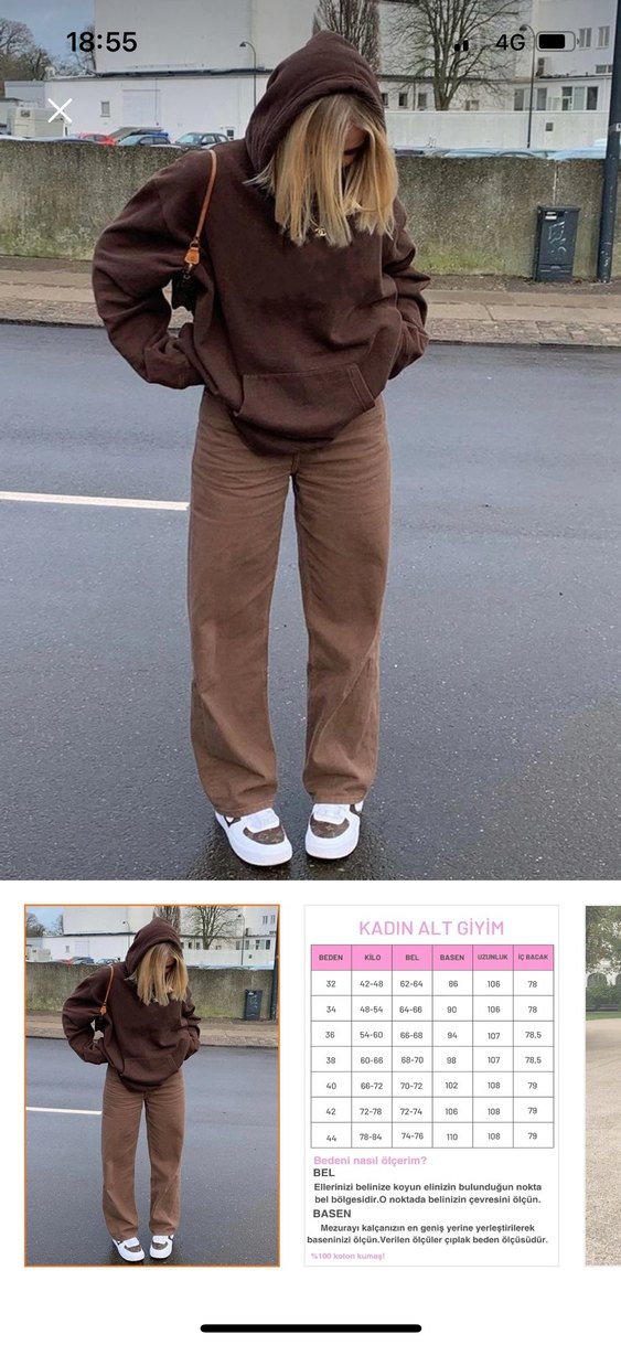 Madmext Düğmeli Kahverengi Süet Kadın Pantolon - Görsel 5