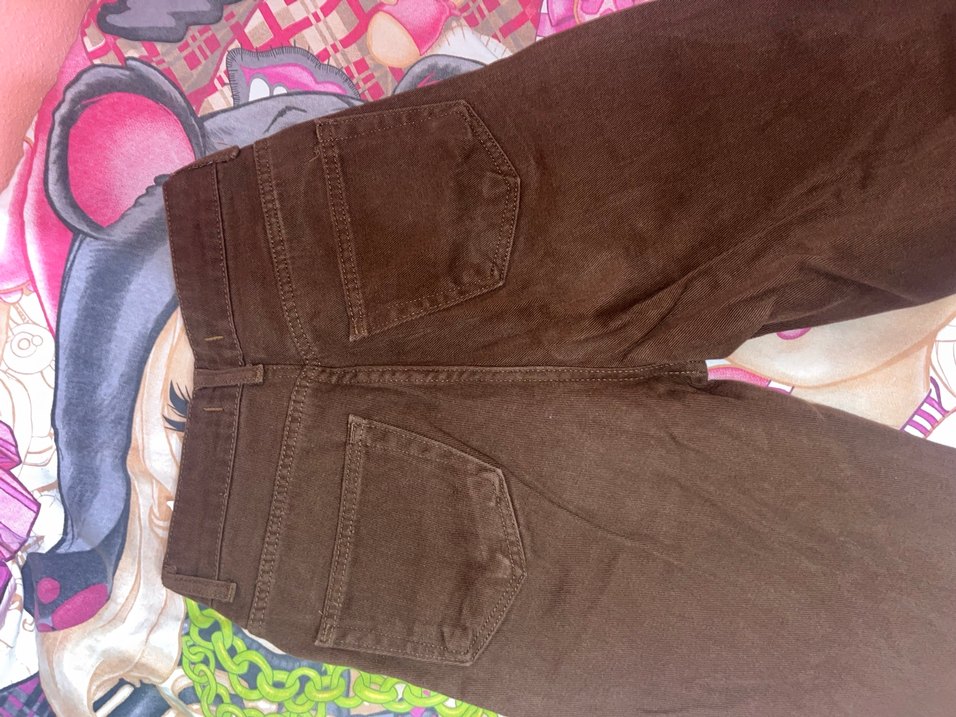 Madmext Düğmeli Kahverengi Süet Kadın Pantolon - Görsel 4