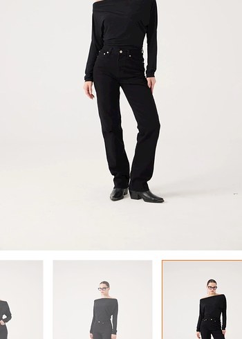 Holly Lolly Siyah Midi Normal Kesim Kadın Kot Pantolon - Görsel 4