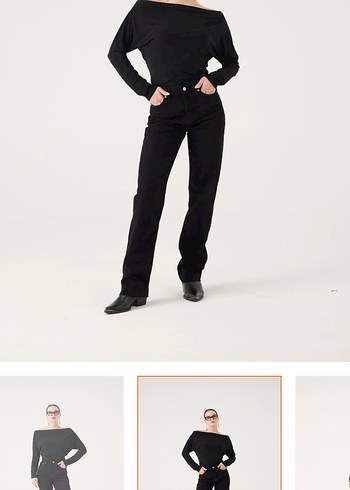 Holly Lolly Siyah Midi Normal Kesim Kadın Kot Pantolon - Görsel 2