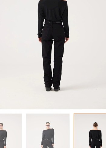 Holly Lolly Siyah Midi Normal Kesim Kadın Kot Pantolon - Görsel 5