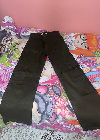 Kadın Haki Dar Kesim Fermuarlı Pantolon - Görsel 3