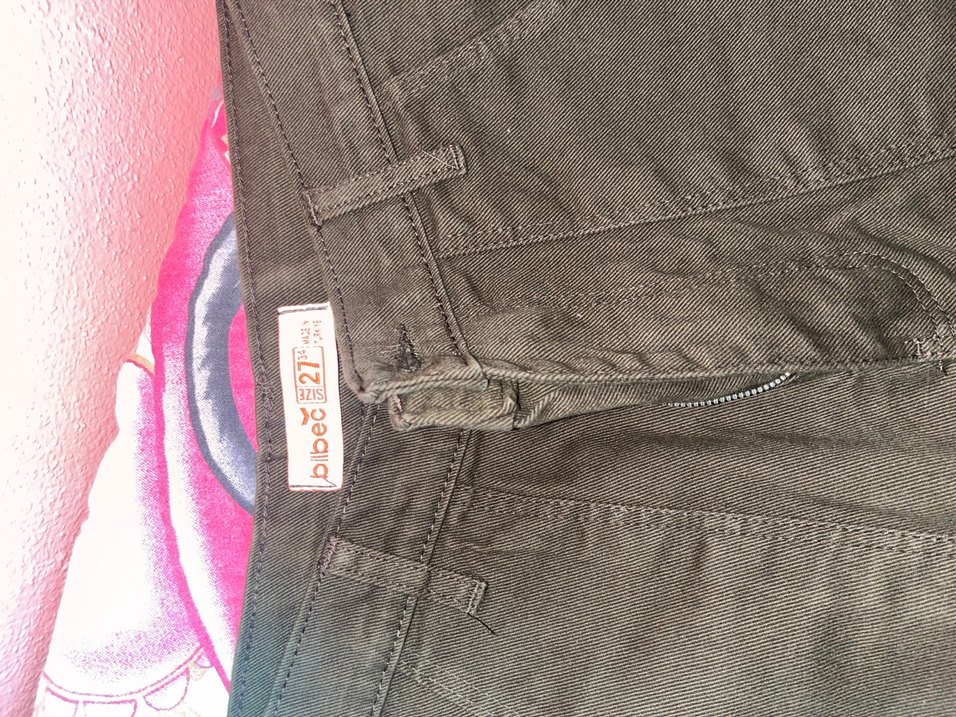 Kadın Haki Dar Kesim Fermuarlı Pantolon - Görsel 2