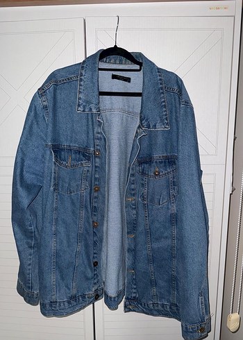 Düğmeli Mavi Erkek Denim Ceket - Görsel 2