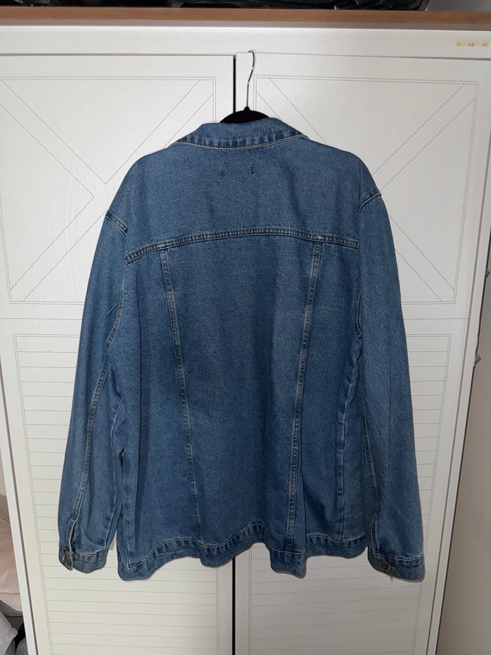 Düğmeli Mavi Erkek Denim Ceket - Görsel 3