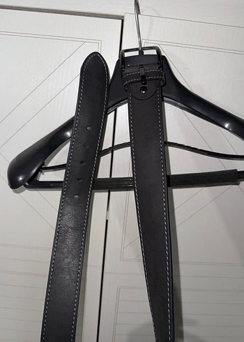 Siyah Minimalist Biker Erkek Kemer - Görsel 2