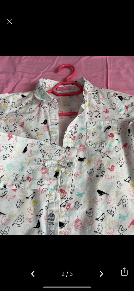 Kız Çocuk Desenli Uzun Kollu Gömlek - Görsel 2