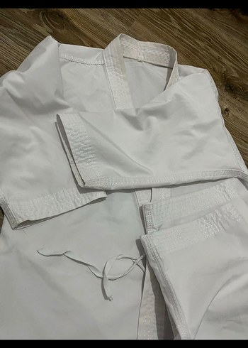 Çocuk Beyaz Karate Takımı 125 cm - Görsel 2