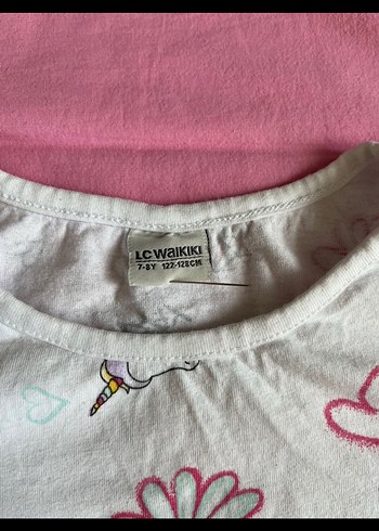 Kız Çocuk Baskılı Kısa Kollu Tişört - Görsel 2