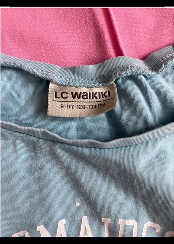 Turkuaz Kız Çocuk Baskılı Kısa Kollu Tişört - Görsel 2