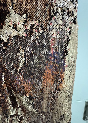 Pulpayet kumaş gece elbisesi - Görsel 3