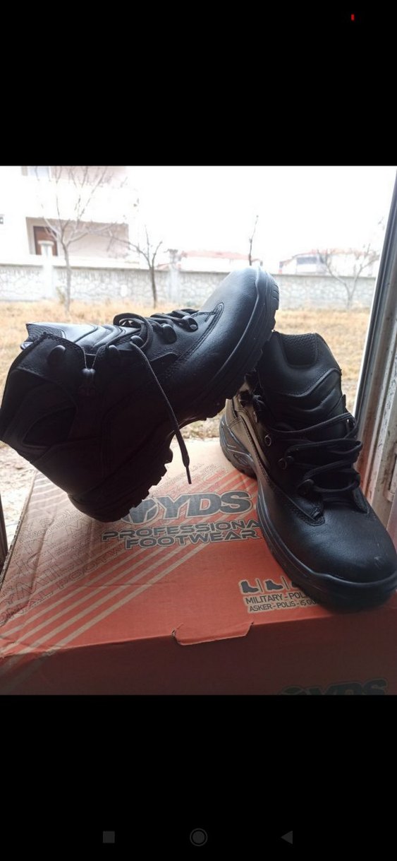 Siyah Erkek Outdoor Kauçuk Bot - Görsel 3