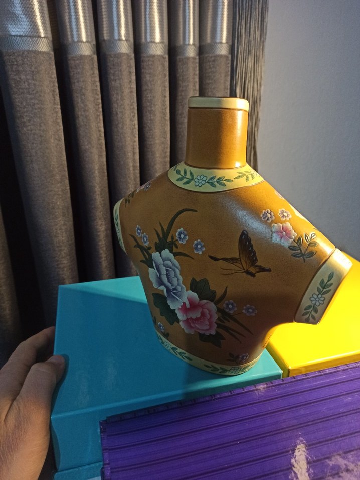 Çin Kültürel Miras Seramik Vazo (Sarı Çiçek Desenli Pastel Vazo) - Görsel 2