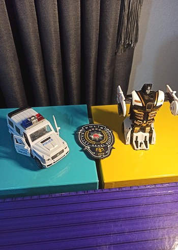 Renkli Dönüşebilen Polis Oyuncak Araba - Görsel 9