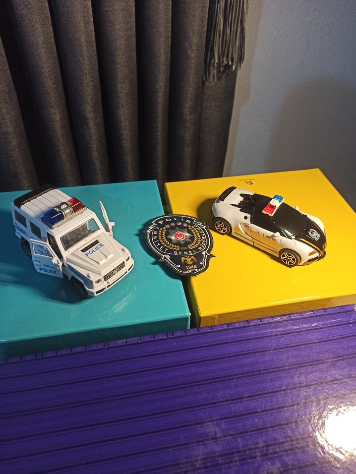 Renkli Dönüşebilen Polis Oyuncak Araba - Görsel 2