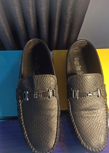 Babet Siyah Ayakkabı Desenli - Görsel 2