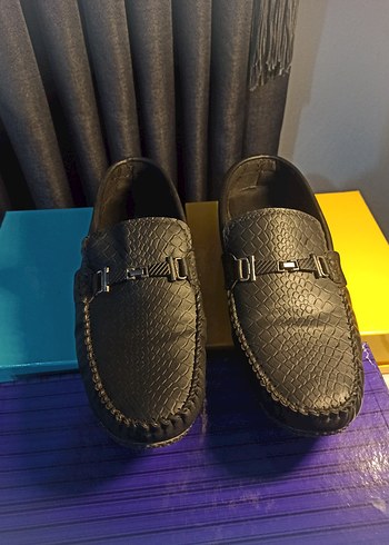 Babet Siyah Ayakkabı Desenli - Görsel 3