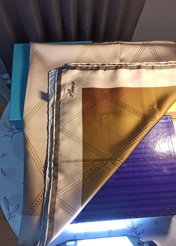 Kadın Pilili Vintage Bohem Eşarp - Görsel 3