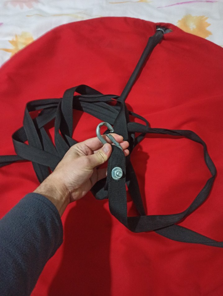 Kırmızı Bebek Taşıma Slingi - Görsel 4