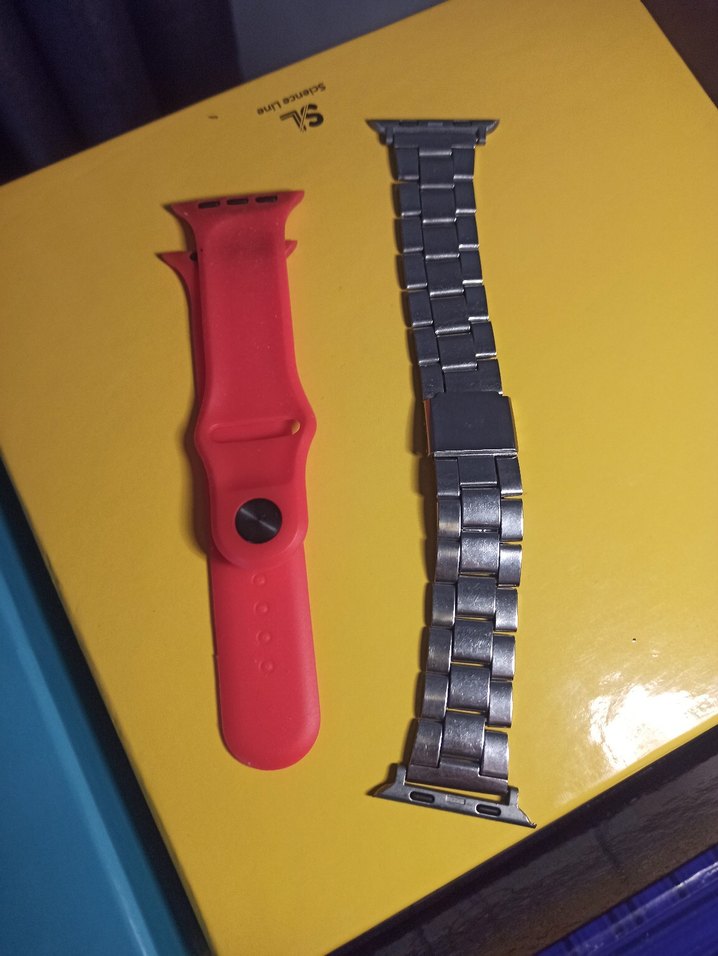 3 Kordonlu Akıllı Saat (Siyah, Kırmızı ve Çelik Kordonlu) - Görsel 4