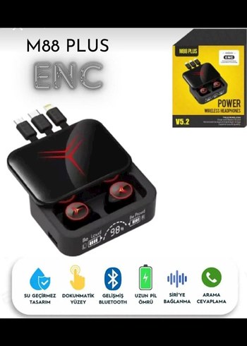 Powerbanklı Bluetooth Kulaklık - Görsel 2