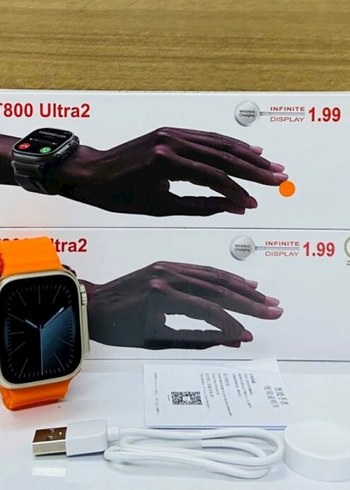T800 Ultra2 Kablosuz Şarjlı Akıllı Saat Siyah - Görsel 5