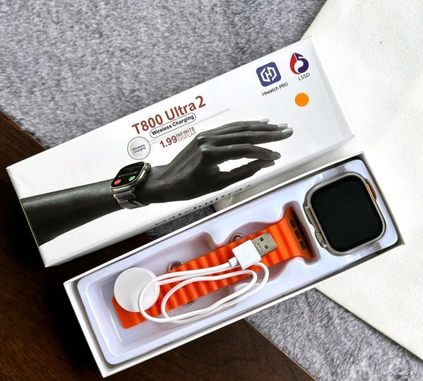 T800 Ultra2 Kablosuz Şarjlı Akıllı Saat Siyah - Görsel 2