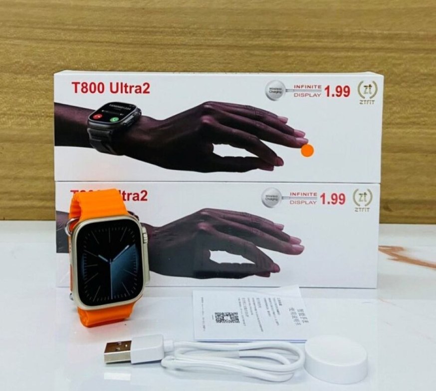 T800 Ultra2 Kablosuz Şarjlı Akıllı Saat Siyah - Görsel 5