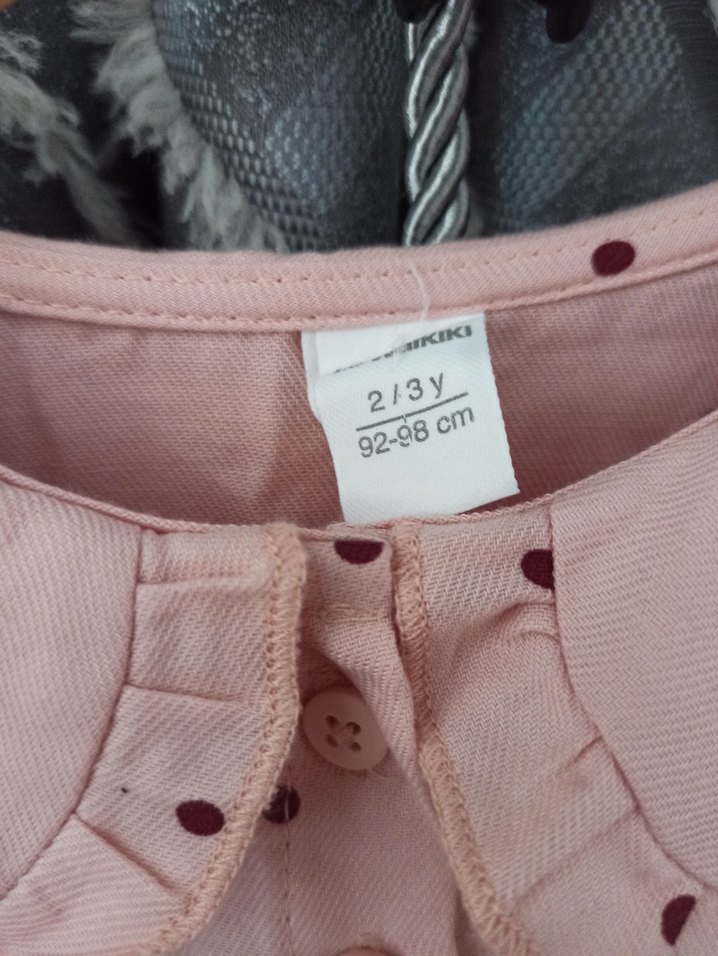 Düğmeli Uzun Kollu Kız Bluzu - Görsel 2