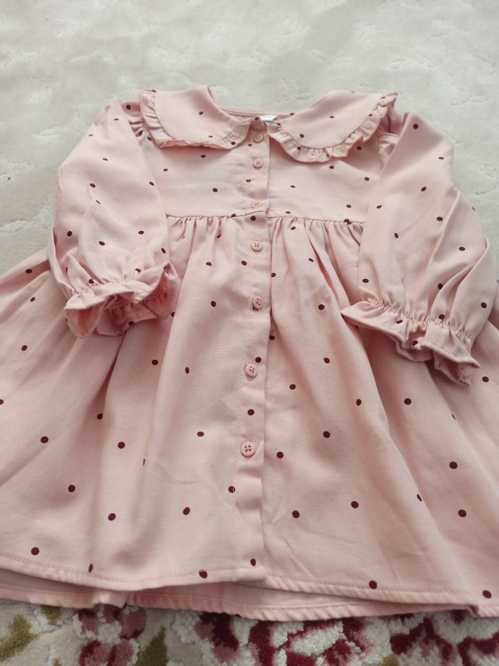 Düğmeli Uzun Kollu Kız Bluzu - Görsel 5