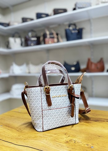 Beyaz Deri Baskılı Kadın Çanta - Görsel 2