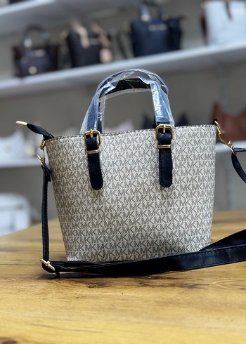 Beyaz Baskılı Kadın Omuz Çantası - Görsel 5