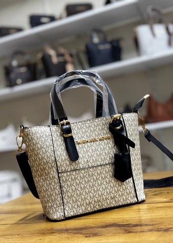 Beyaz Baskılı Kadın Omuz Çantası - Görsel 7