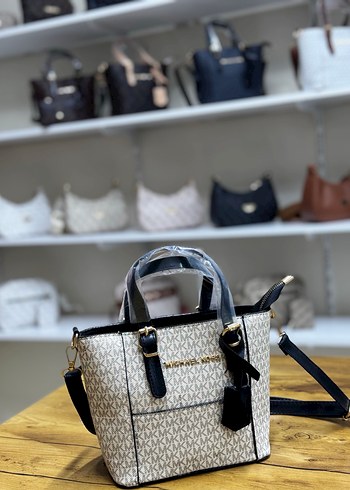 Beyaz Baskılı Kadın Omuz Çantası - Görsel 4