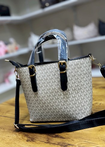 Beyaz Baskılı Kadın Omuz Çantası - Görsel 6