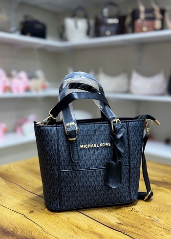 Michael Kors Siyah Desenli Deri Kadın Çanta - Görsel 7