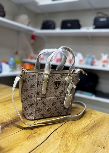 Kahverengi Baskılı Modern Klasik Çanta - Görsel 6