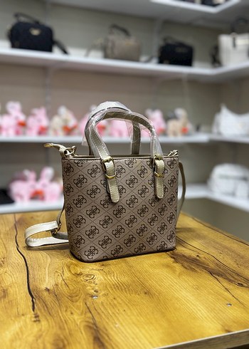 Kahverengi Baskılı Modern Klasik Çanta - Görsel 3