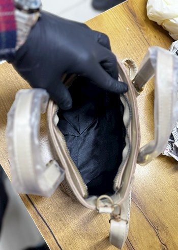 Kahverengi Baskılı Modern Klasik Çanta - Görsel 7