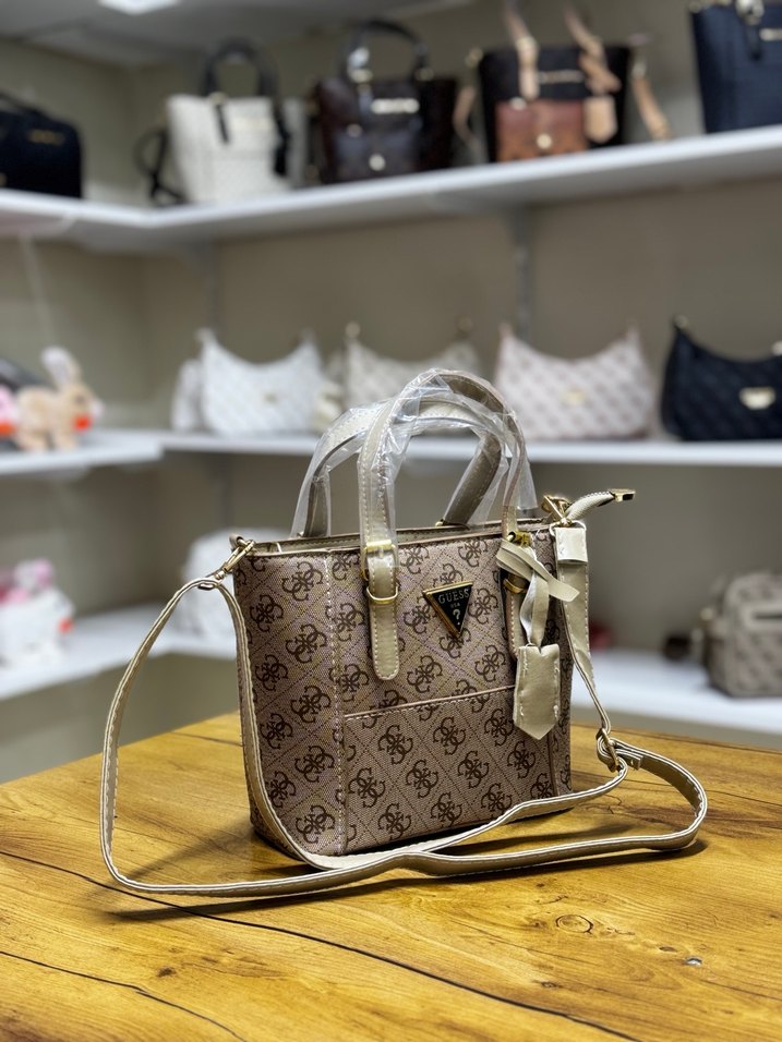 Kahverengi Baskılı Modern Klasik Çanta - Görsel 2