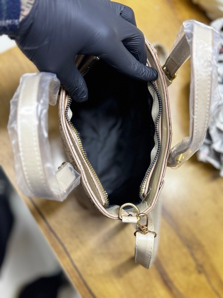 Kahverengi Baskılı Modern Klasik Çanta - Görsel 5