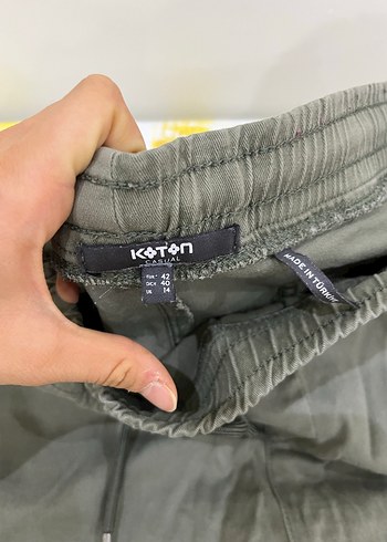 Gri Kamuflajlı Bel Detaylı Erkek Kargo Pantolon - Görsel 4