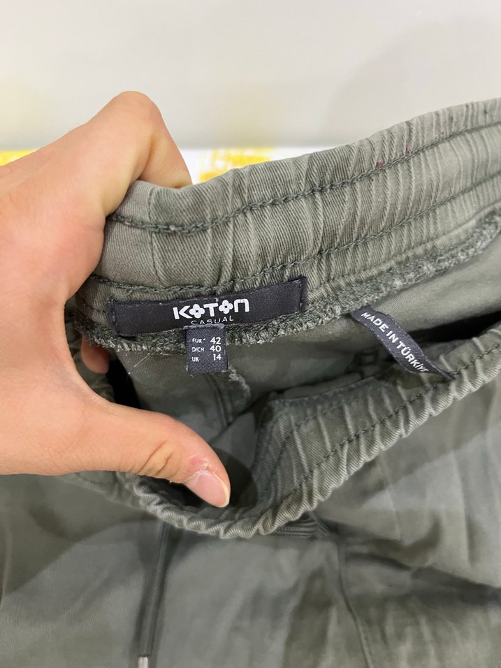 Gri Kamuflajlı Bel Detaylı Erkek Kargo Pantolon - Görsel 4