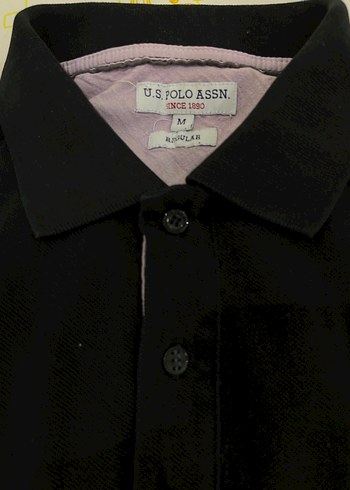 Düğmeli Siyah Erkek Polo Tişört - Görsel 3